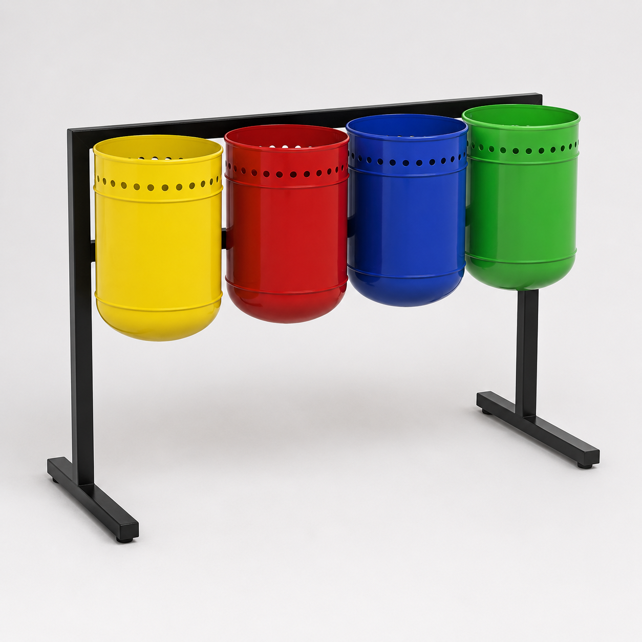 Lixeira 40L 4x Fundo Esférico Móvel